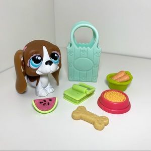 RARE Littlest Pet Shop - Beagle Shopping Trip Set